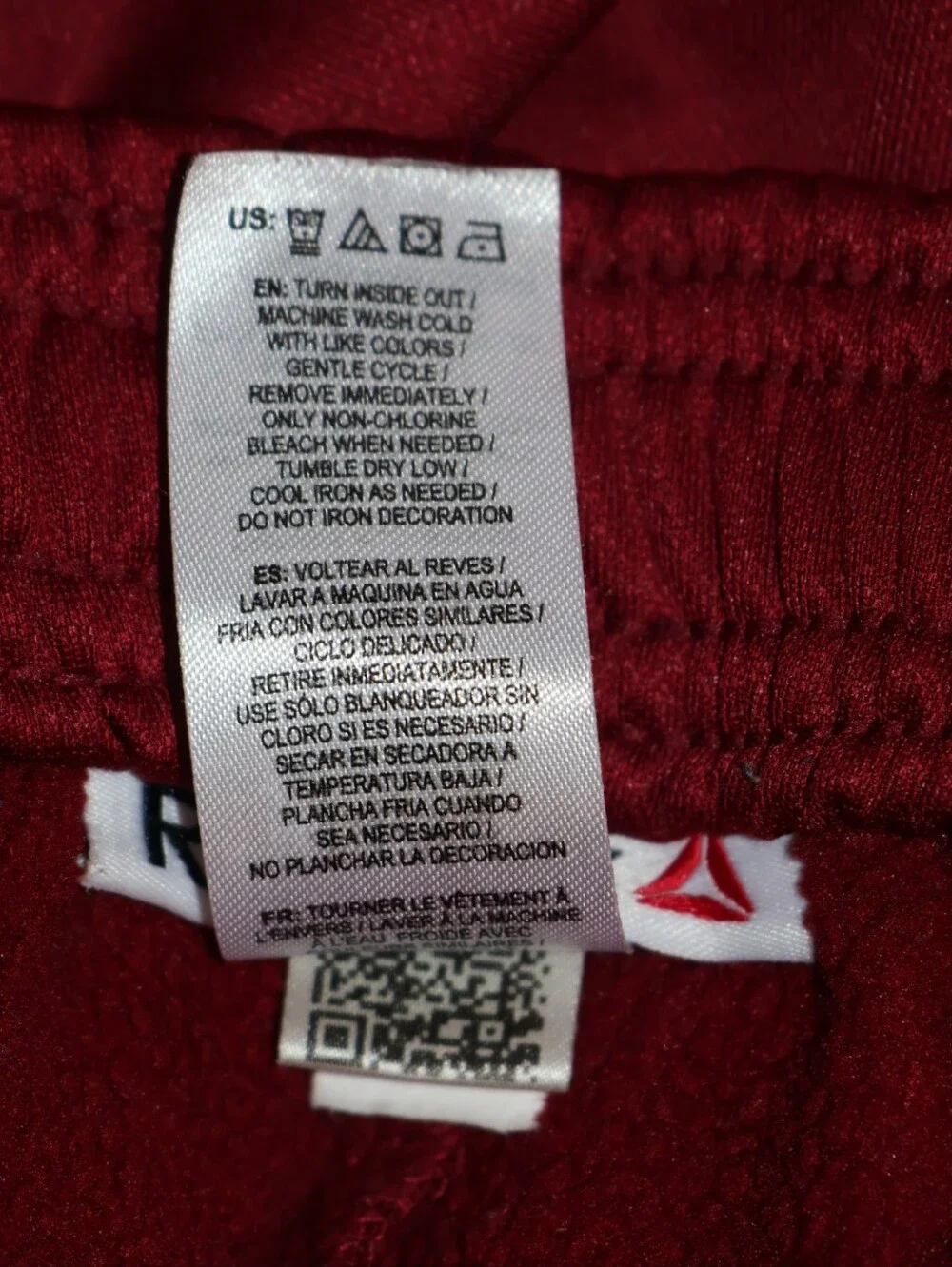 Reebok Maroon Victory Jogger Pants.